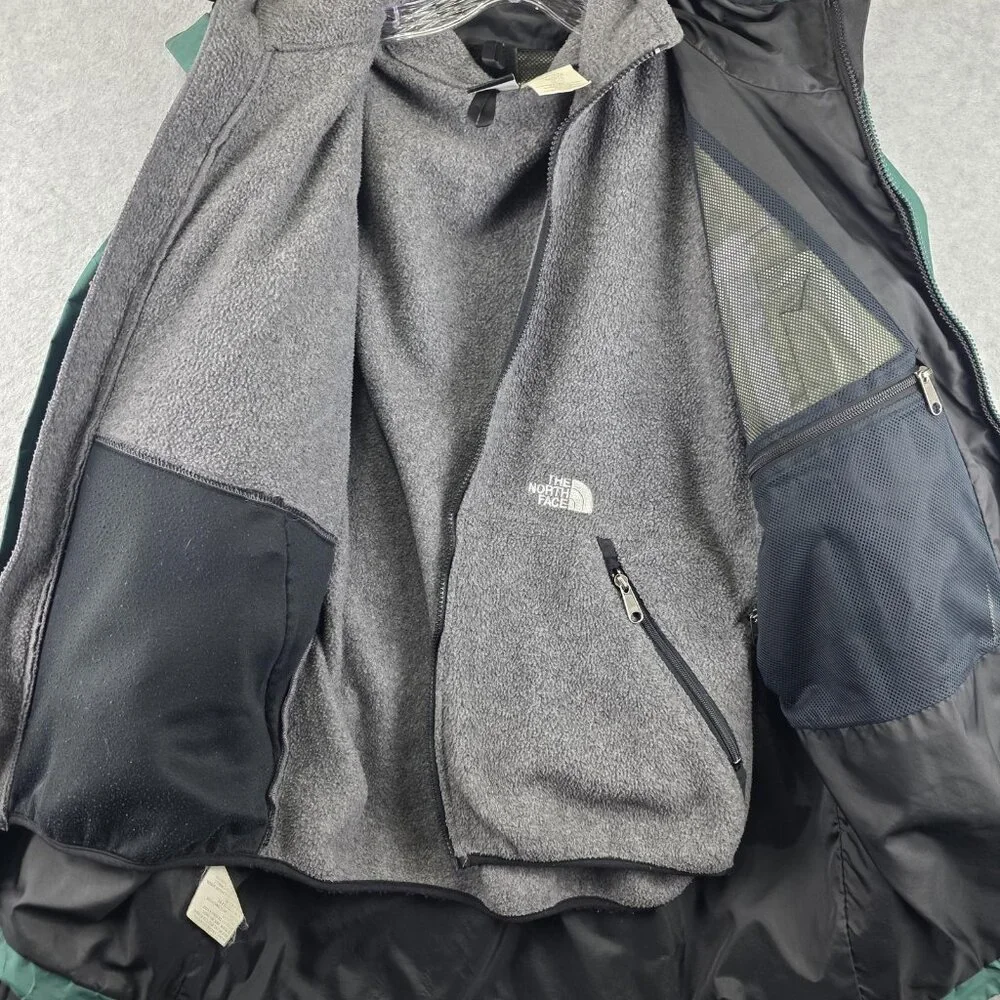 The North Face Parka Jacket Mens M Green Black Gore-Tex Insulated Hooded Lined